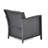 St Chair - Grey Outdoor Seating With Cushions, Made Of Pe + Iron Waterproof Fabric, 28.32 In X 30.83 In, 21.92 Lb Weighted 2Pcs St Chairs Fabric Pad, 28.32In 30.83In, 21.92Lb