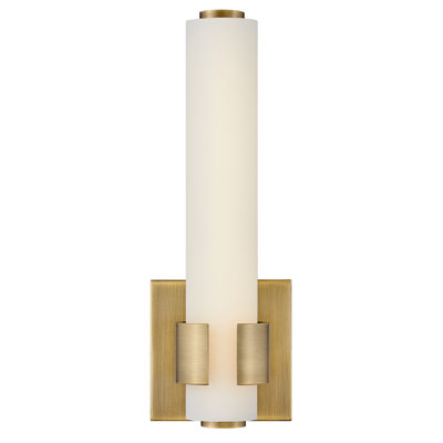 Aiden Integrated LED Bath Sconce w/ Etched White Glass