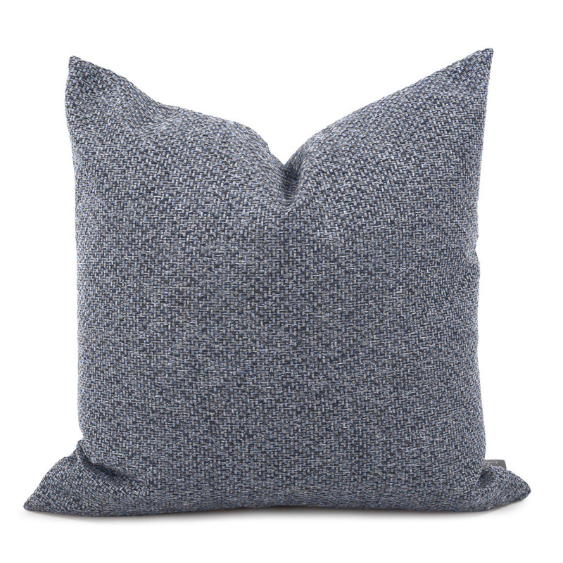 Coussin décoratif, Indigo de Panama, 24 po x 24 po, Polyester/ Bourre en polyester