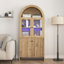Armoire dôme en bois aggloméré inspiré de la technologie en bois naturel - une combinaison intelligente de rangement pour collations et d'éclairage DEL.