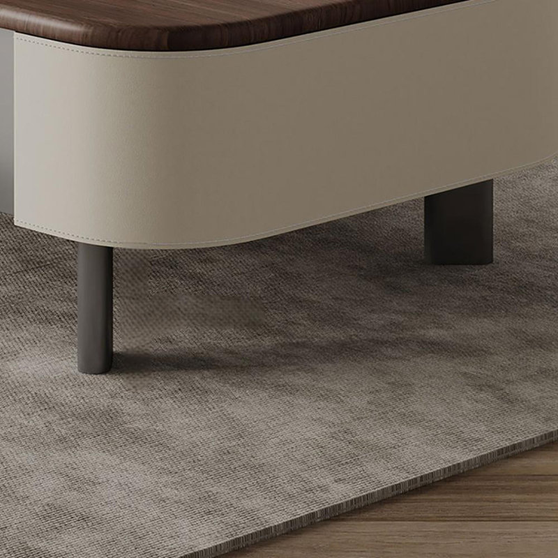 Ancient style rectangular coffee table, 13.8" H x 47.2" L x 27.6" W