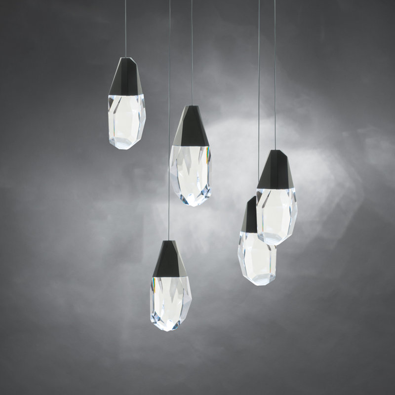 Martini 5 - Light LED Pendant, Clear, Black