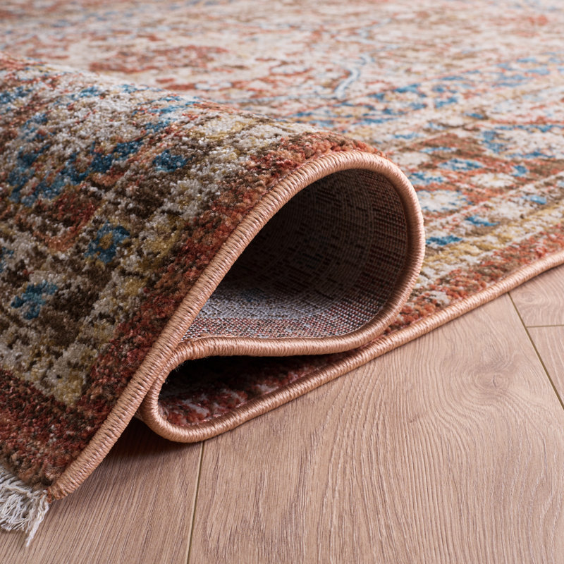 Tapis performance oriental Broomhedge Bijar, Rectangle 9 pi x 12 pi, Brown/Rust