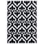 Tapis noir à motif géométrique Zabala-465635706