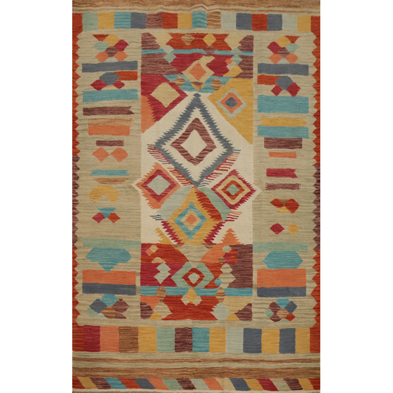 Tapis kilim en laine Tribal