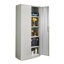Hickman Metal Storage Cabinet with Lock, 2 Door, 4 Shelf File Storage Cabinet, Office, Garage , Home-35927686