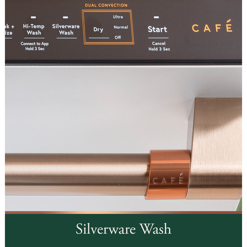 Cafe Customfit Energy Star Stainless Interior Smart Dishwasher, Matte White