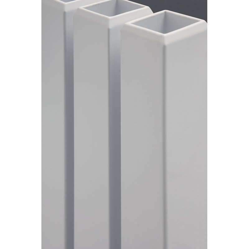Andy Vertical Designer Radiator, White, 180 cm H x 43.5 cm W x 11.9 cm D