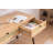 Elegant Study Desk, Natural Brown Color, 42.1 x 32.7 x 22.8 inches | 100% Melamine Coated Chipboard with Wooden Legs | Scandinavian Design, Modern Aesthetic, 22 lbs Bearing Capacity, Perfect for Home Office & Study