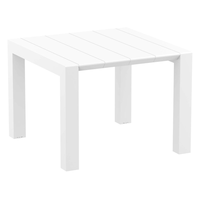 Ensemble de salle à manger extensible pour 4 personnes, Blanc