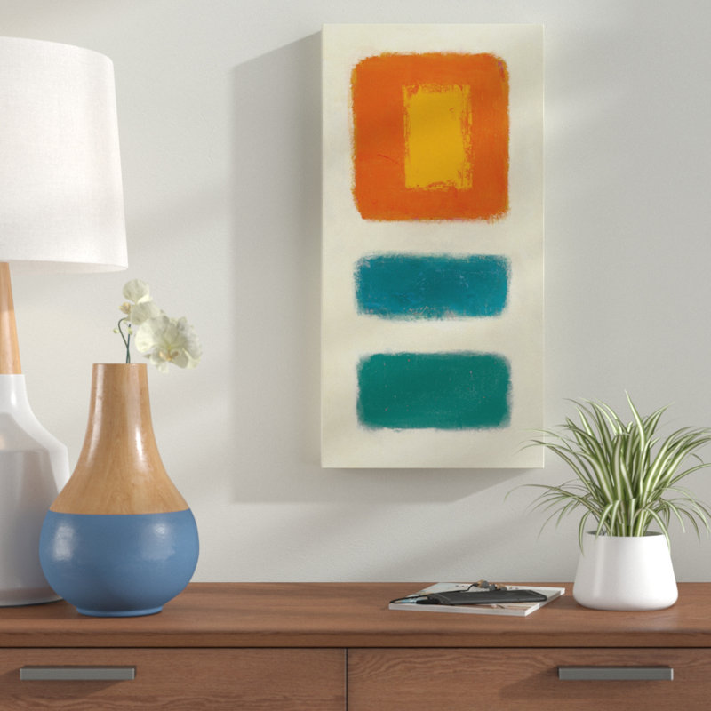 « isole panel iii », reproduction de peinture à l’acrylique sur toile tendue, H 32 po x l 16 po x P 2 po