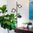 Tree Industrial LED 3-Way Dimming Floor Lamp with 3 Adjustable Spot Lights-950900637