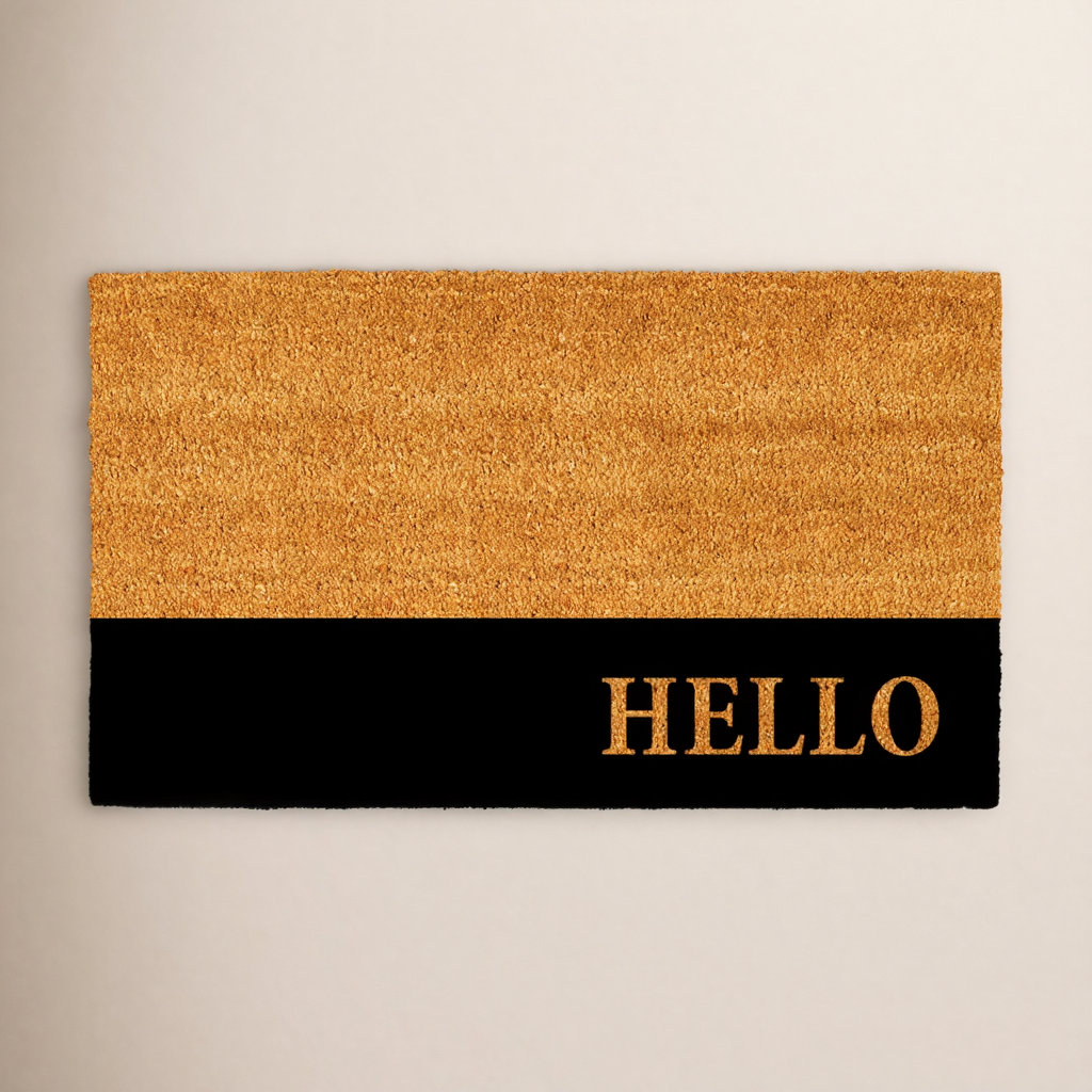 Abhilasha Non-Slip Striped Outdoor Doormat, Rectangle 2' x 3'