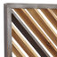 Ensemble de décorations murales géométriques en bois brun
