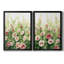 Sunlit Flora I - ensemble de 2 impressions encadrées sur toile-406487614-406487615