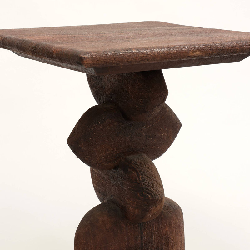 Table de bout en bois massif | Table d'appoint | 16 x 16 x 22 po