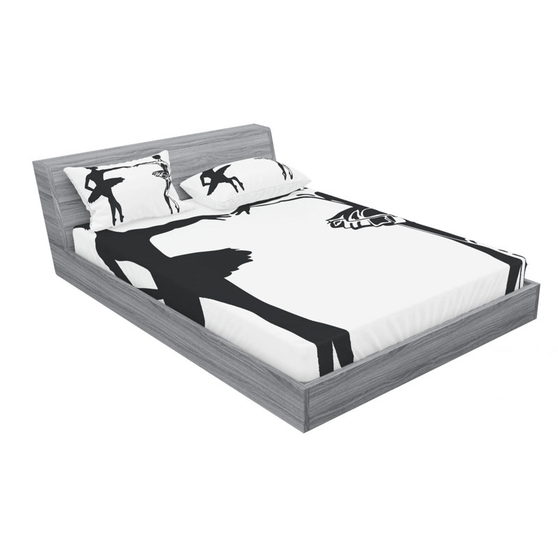 Microfiber Sheet Set, Queen Sheet Set with Fitted Sheet