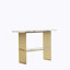 Console moderne avec cadre en métal doré, table d'entrée chic avec tablette de rangement pour le décor du salon