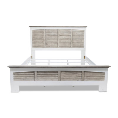 Ahriya - Bed - King - Dapple Grey and Blanc Finish