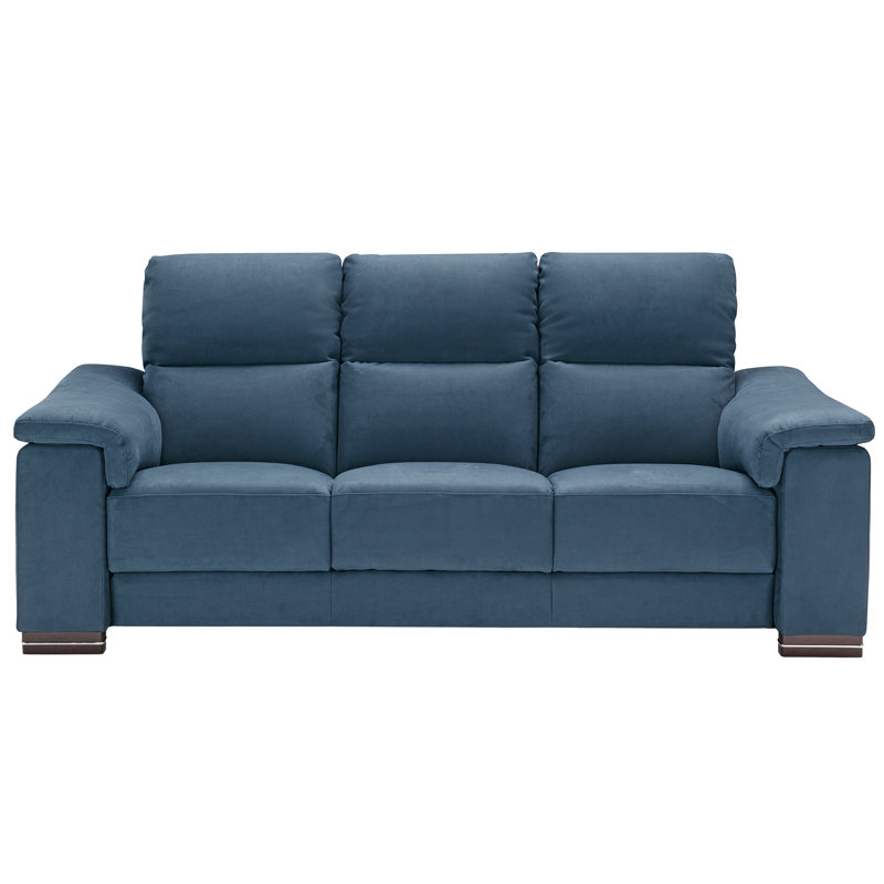 Canapé en microfibre bleu foncé Caley