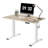 Ergonomic Home Office Height Adjustable Standing Desk Whole-Piece Desktop with Hooks-2078301885-2023475867