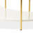 Sassani Cocktail Table - Pearl White/Gold