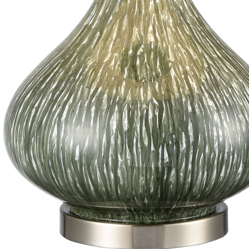 Lampe de table 1 lumière de 28 po de hauteur Northcott - Vert, Vert