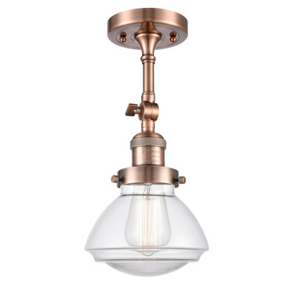 Plafonnier semi-encastré 1 lumière 6,75 po Chesterville