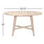 Table de salle à manger ronde en bois de teck de 53 po Henrietta