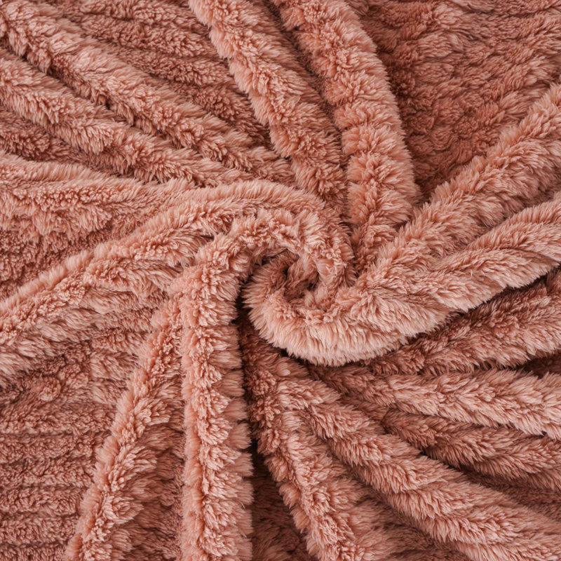 Couverture de canapé à motif ananas - Doux, léger et confortable, L 80 po x l 60 po, Rose