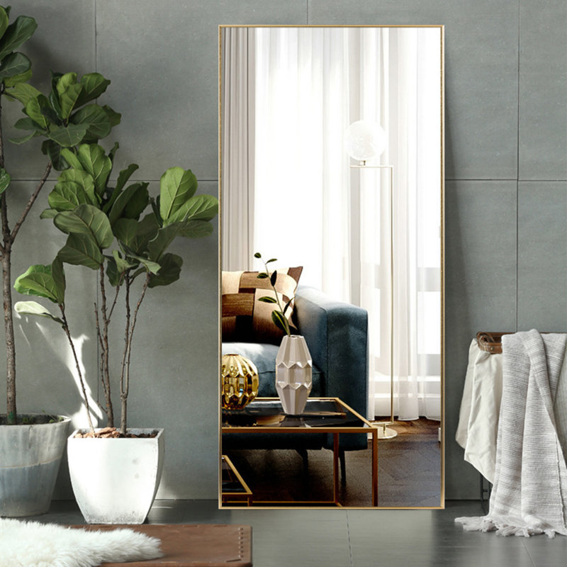 Miroir suspendu Kinkaid, Or, 59 po x 35 po