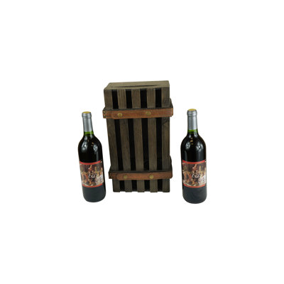 Barn Wood Doule Wine Carrier