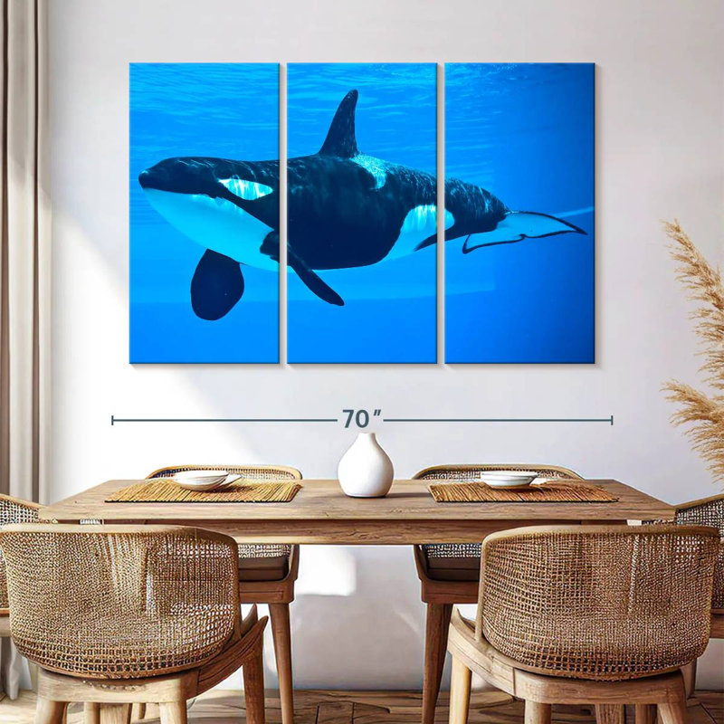 Brampt Friendly Killer Whale, 42" H x 65" W