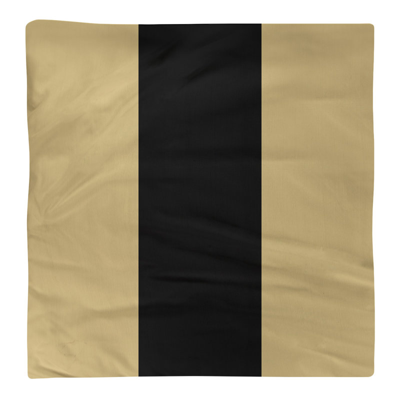 Serviette colorado, Doré / noir / doré, H 22" x l 22" x P 0,25", Polyester sergé