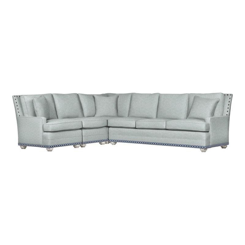 American Bungalow 4-Piece Riverside L-Sectional, Yes, Casa Blanca, Ian Haze