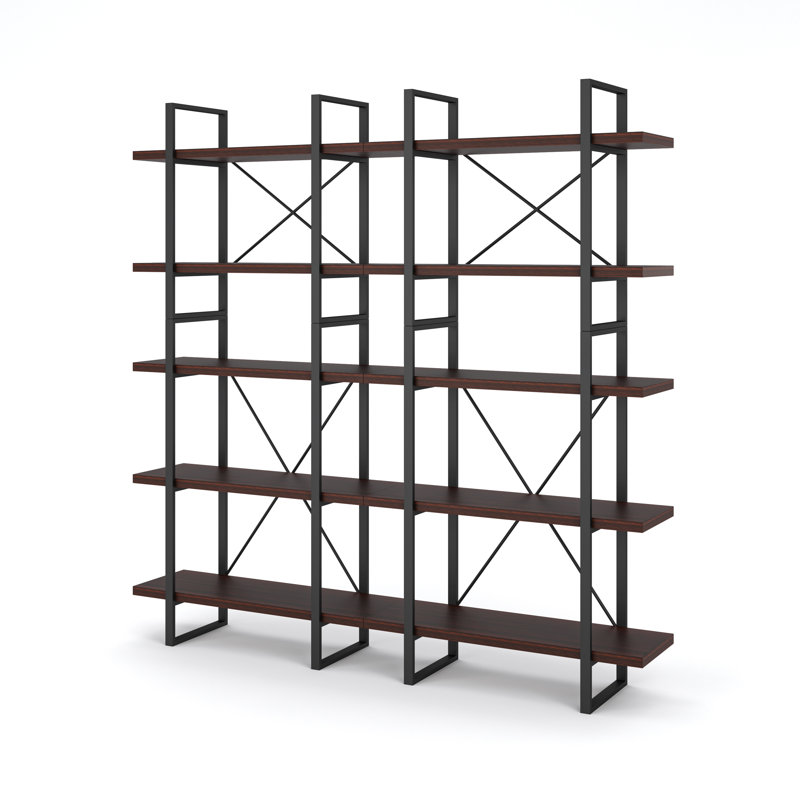 Onagre Iron Library Bookcase, 71.2" H x 71" W
