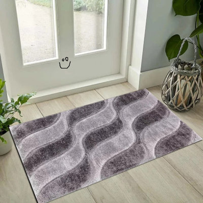 Geometric Shag Area Rug