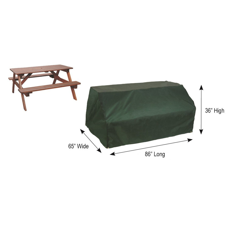  Housse de table de pique-nique résistante à l'eau