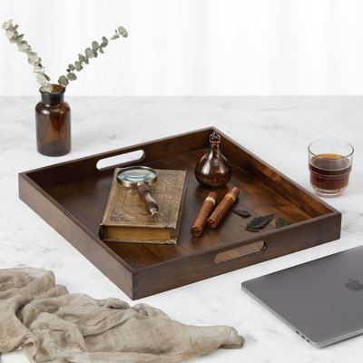 Glantz Square Solid Wood Serving Tray