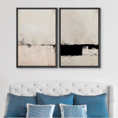 «Pastel», paysage industriel grunge, formes abstraites, décoration murale minimaliste, nordique, détente zen