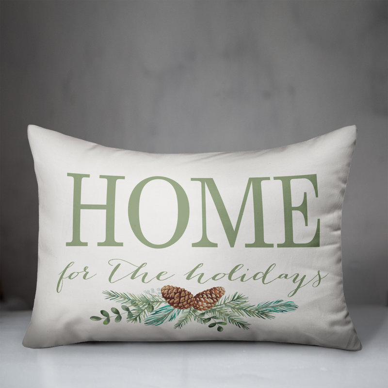  Home For The Holidays Rectangular Lumbar Pillow