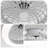 18 Inch Enclosed Ceiling Fan With Light And Remote, Flush Mount Bladeless Modern Low Profile Ceiling Fan For Bedroom Kitchen Dining Room