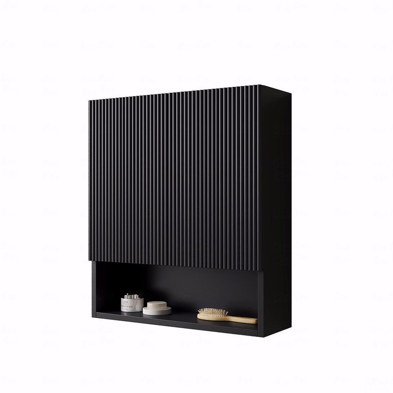 Armoire de salle de bain 26 po, Noir