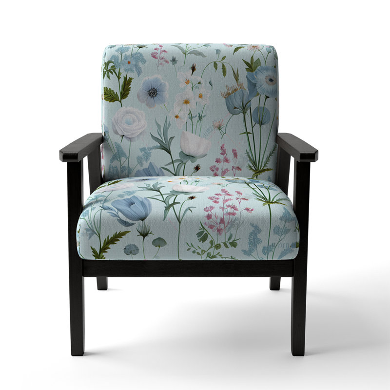 Chaise avec accoudoirs rembourrée Blossoming