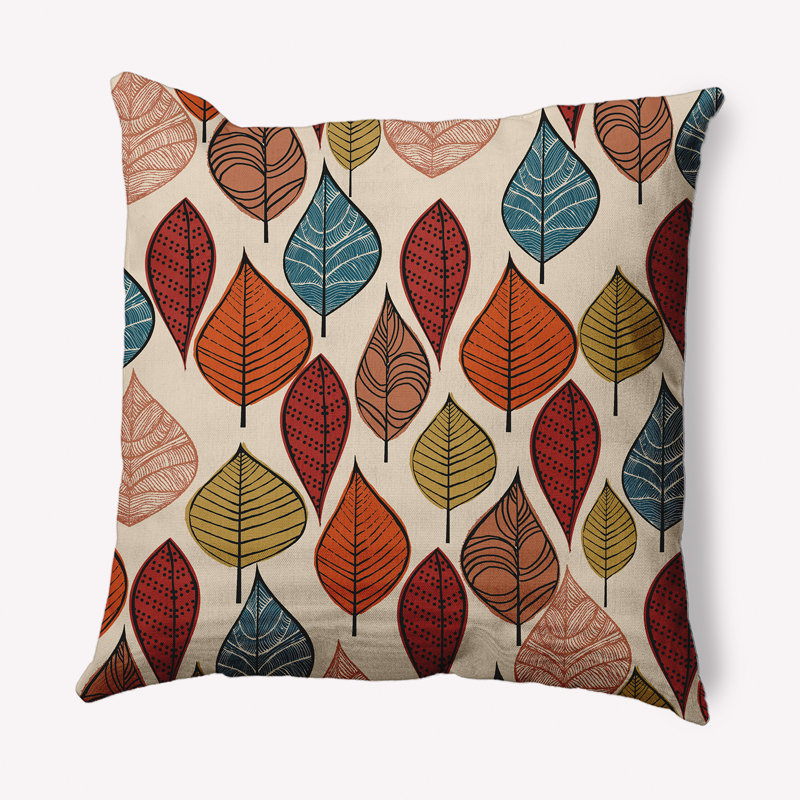 Floral Reversible Throw Pillow, Sienna, 20" x 20"
