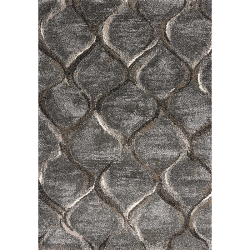 Geometric Indoor / Outdoor Rug, Rectangle 5' x 8'