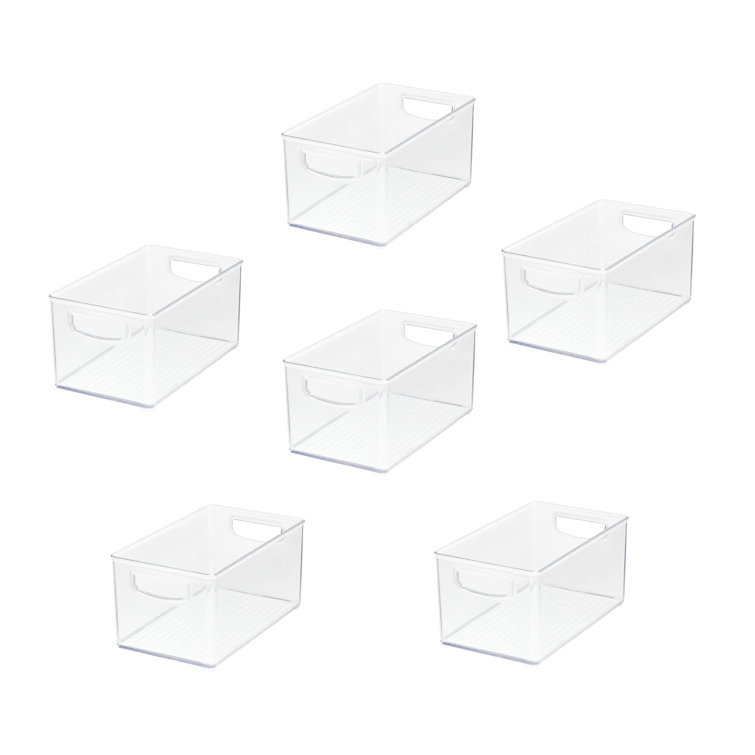 The Home Edit Everything XL Storage Bin Clear Plastic Stackable Organizer,  10 x 20 x 6 