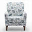 Fauteuil en mélange de polyester à motifs
