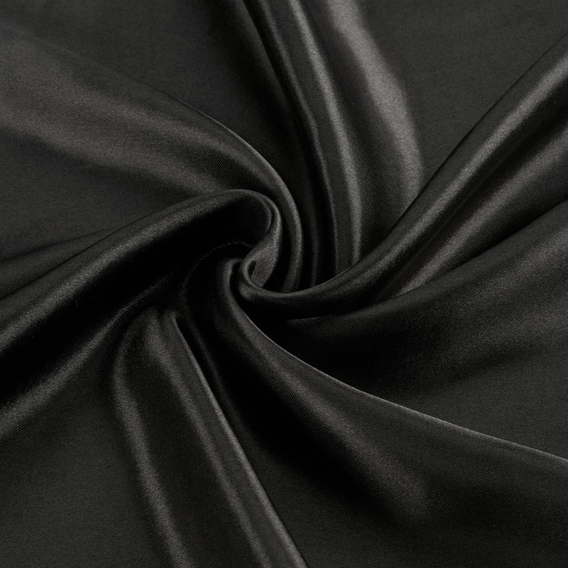 Satin Pillowcases, Standard Pillowcase, Black