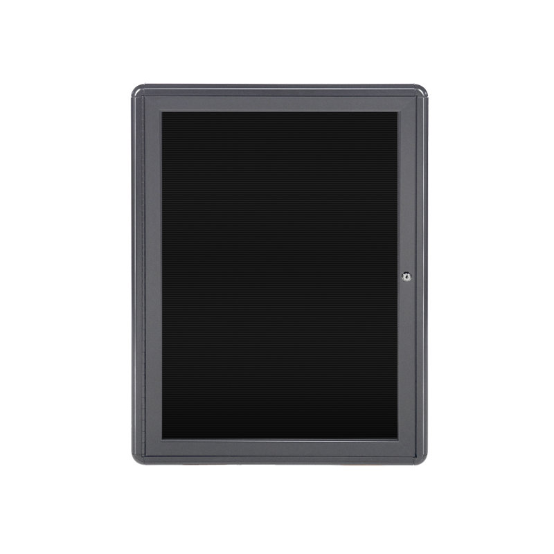 Ovation Ghent Felt Metal Changeable Letter Board, Black, Grey